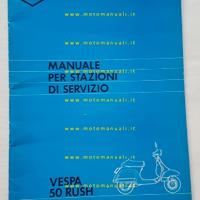 Piaggio Vespa PK 50 RUSH 1988 manuale officina