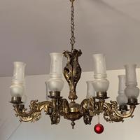 Lampadario in bronzo 7 luci