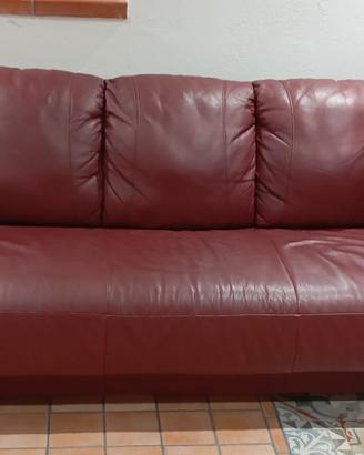 Divano letto in pelle 