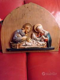 Capoletto vintage Sacra Famiglia 