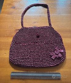 borsa uncinetto fatta a mano