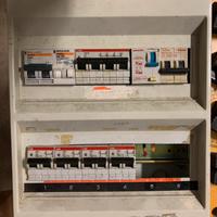 Quadro elettrico con automatici e differenziali