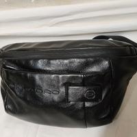 marsupio Piquadro nero in pelle 