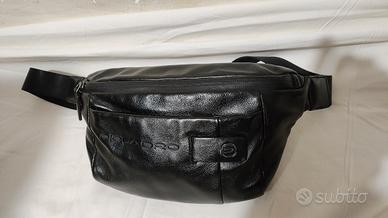 marsupio Piquadro nero in pelle 