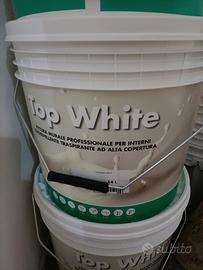 6 SECCHI 14 L. PITTURA BIANCO TRASPIRANTE NUOVI