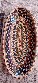 Piatto vintage in ceramica tunisina  24x11cm