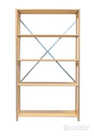 Scaffalatura in legno massello naturale SCANDA