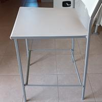 sgabello bianco 4 gambe