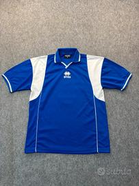 T-shirt Errea calcio blu e bianca L