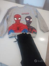 tuta spiderman 9/10 anni