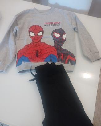 tuta spiderman 9/10 anni