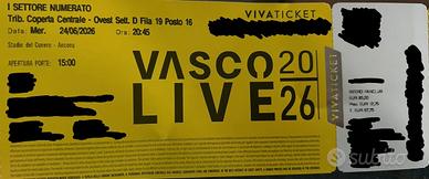 Biglietti per concerto di Vasco Rossi