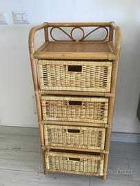 Cassettiera in vimini