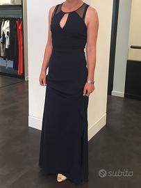 Abito lungo Patrizia Pepe in Seta Blu Navy - Tg 40