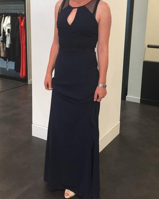 Abito lungo Patrizia Pepe in Seta Blu Navy - Tg 40