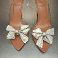 sandali con tacco alto e strass