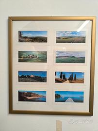 Quadro con paesaggi toscani 
