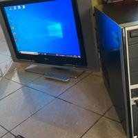 Postazione informatica completa PC fisso + monitor
