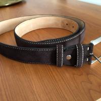 Cintura in pelle scamosciata uomo, Nuova