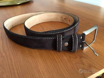 Cintura in pelle scamosciata uomo, Nuova