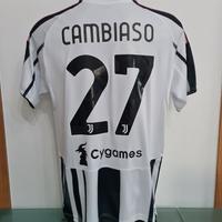 PRIMA MAGLIA BIANCONERA CAMBIASO JUVENTUS 2026
