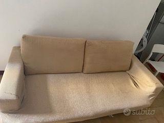 Divano 3 posti in tessuto beige