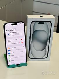 iPhone 15 256GB Nero-Batteria 100% Originale Apple