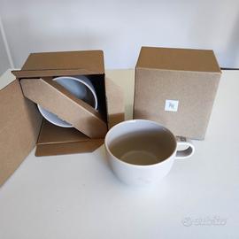2 Tazze Mug Nespresso originali - Beige mai usate 