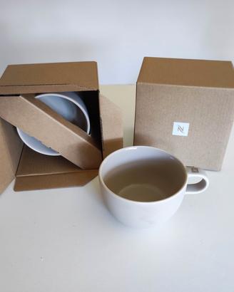 2 Tazze Mug Nespresso originali - Beige mai usate 