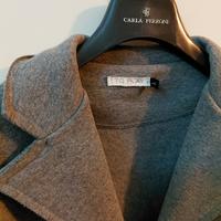 Giacca blazer in maglia di cotone felpata.
