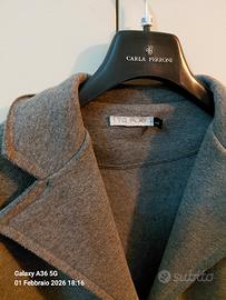 Giacca blazer in maglia di cotone felpata.
