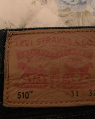 LEVIS Jeans 510 colore nero x uomo, taglia W31 x L