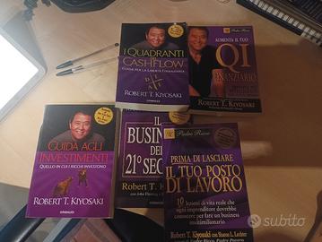 cinque  libri di Robert Kyosaki 