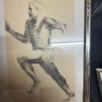 Litografia numerata Emilio Greco – Corridore Roma