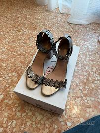 Sandalo alto argento Red Valentino