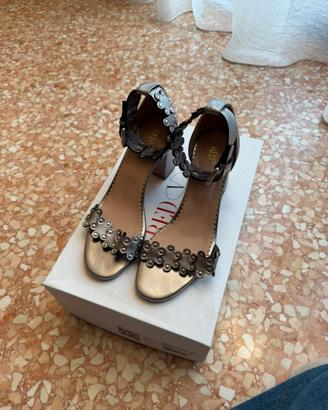 Sandalo alto argento Red Valentino
