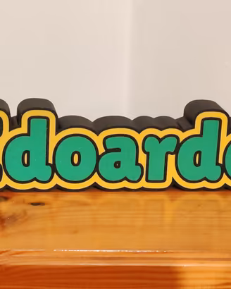 Lampada LED Personalizzata con Nome | 3 colori