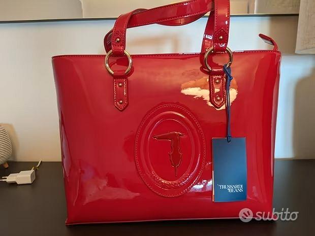 BORSA TRUSSARDI JEANS ROSSA Abbigliamento e Accessori In vendita a Messina