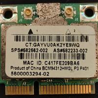Scheda Wi-Fi Broadcom BCM94312HMG Mini PCI-E 802.1