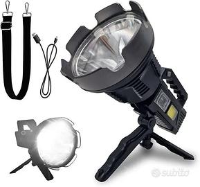 TORCIA LED PROFESSIONALE RICARICABILE USB DA 150W