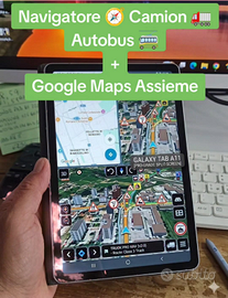 Navigatore 8" Android 16 4G  per Camion e Bus Kit