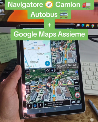 Navigatore 8" Android 16 4G  per Camion e Bus Kit