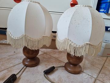 2 lampade da comodino vintage 