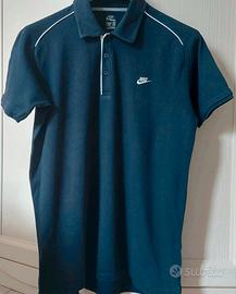 Polo blu Nike vintage anni '90 uomo taglia L