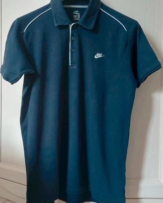 Polo blu Nike vintage anni '90 uomo taglia L