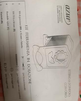 lettino con dondolo