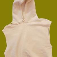 Felpa Con cappuccio senza maniche TG unica