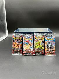 Artset 4 Bustine Pokemon ITA Ossidiana Infuocata
