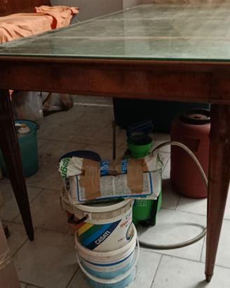 tavolo vintage anni 40/50 con 6 sedie