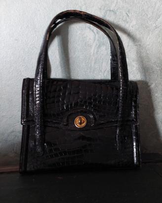 Borsa vintage in coccodrillo 
